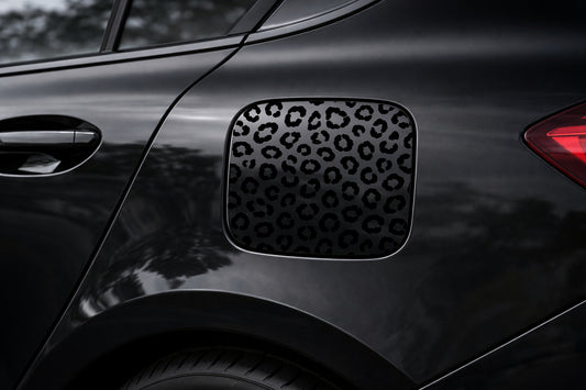Cheetah Print Gas Cap Cover Door Decal – Leopard Fuel Door Sticker | Car Vinyl Overlay